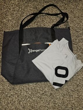 Orangetheory Fitness Gray Tote Bag with OTF Tee